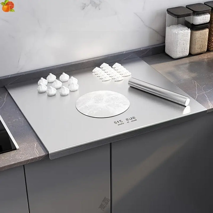 Doppelseitiges Schneidebrett aus Edelstahl – Hygienisch und Rutschfest