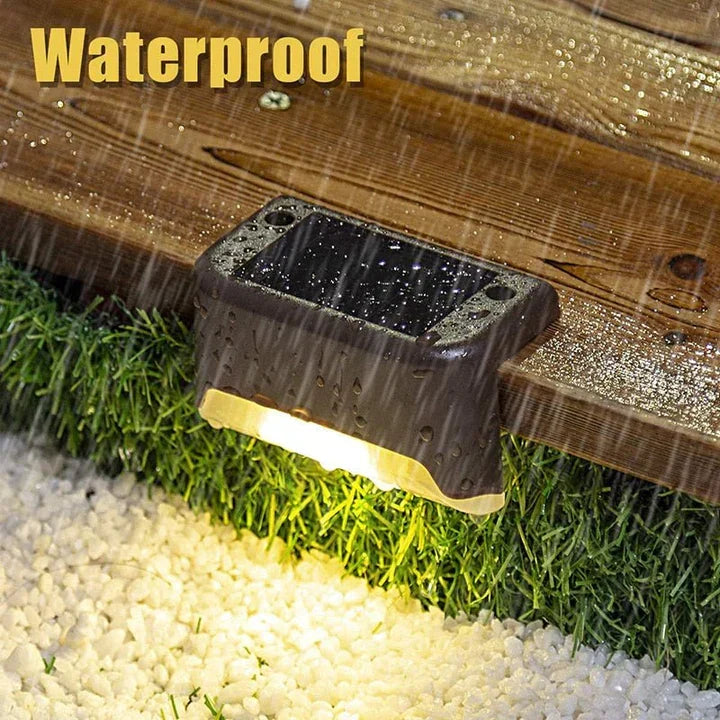 6+2 GRATIS | Solar-Gartenlampe | Wasserdichte LED-Außenleuchte | Warmes Licht | Sichere und Stimmungsvolle Beleuchtung
