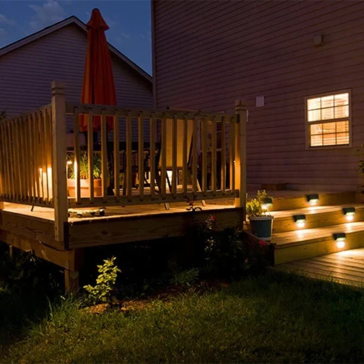 6+2 GRATIS | Solar-Gartenlampe | Wasserdichte LED-Außenleuchte | Warmes Licht | Sichere und Stimmungsvolle Beleuchtung