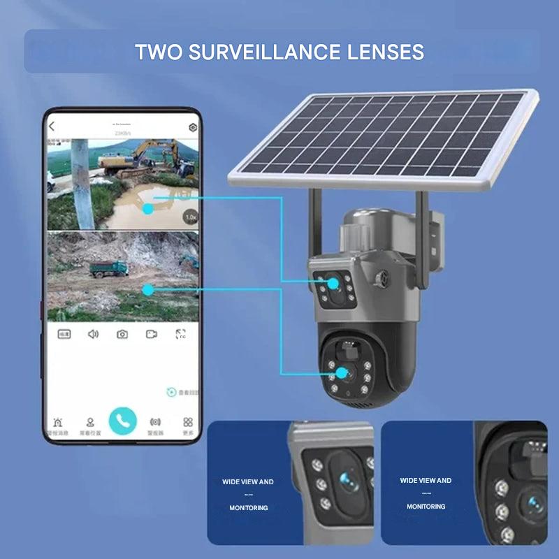 Kabellose 4K-Überwachungskamera mit Solarpanel – DualGuard 4K