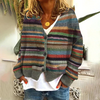 Gestreifte Damen-Strickjacke – Lurena