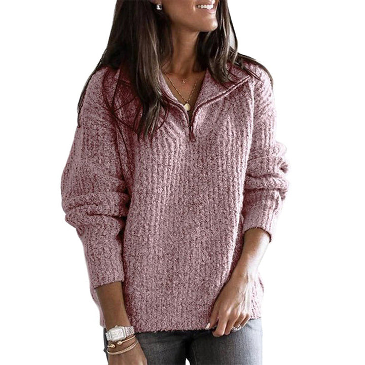 Luxy | Gefütterter Sweater mit Reissverschluss