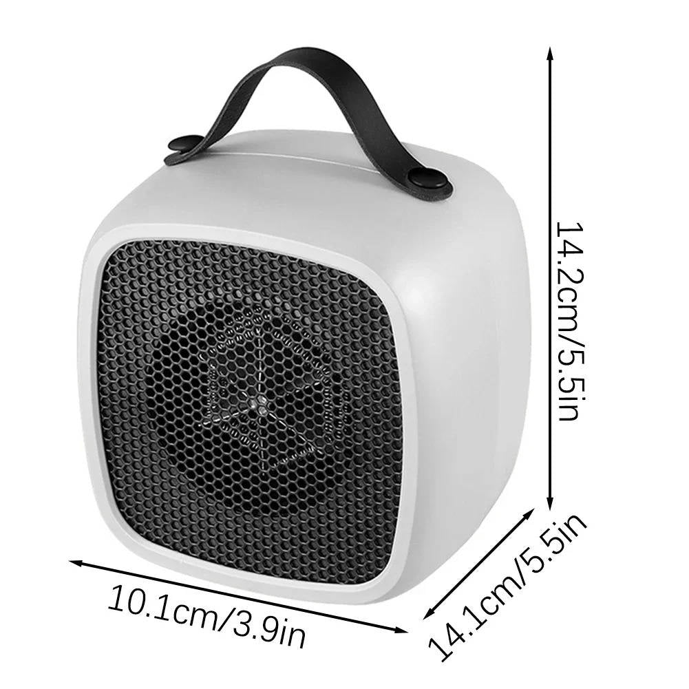 Mini-Schreibtischheizung 500 W PTC, leise und schnell warm