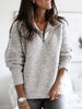 Luxy | Gefütterter Sweater mit Reissverschluss