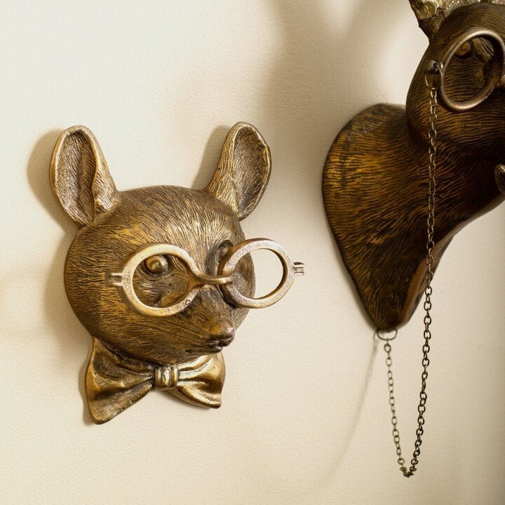 Verspielte Tierkopf-Wanddeko - WallCritters