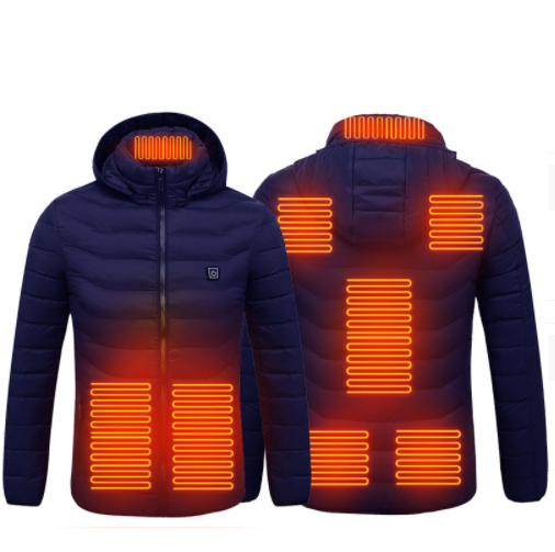 Beheizbare Jacke mit 8 Zonen oder beheiztes T-Shirt, in 4 Farben