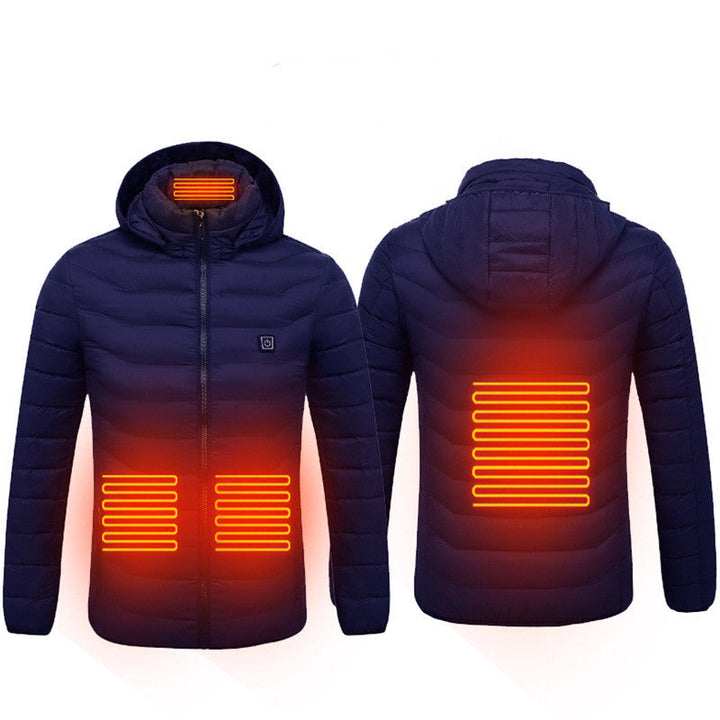 Beheizte Jacke mit Kapuze, auch mit Powerbank bestellbar