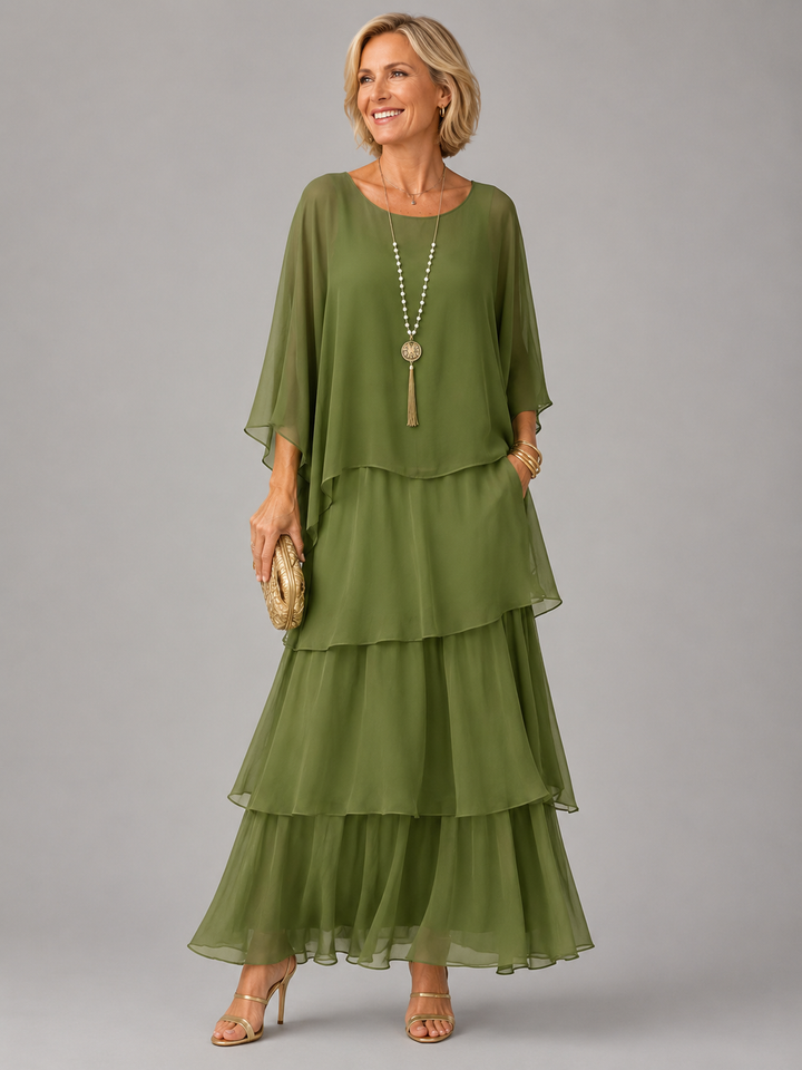 Elegantes, fliessendes Maxikleid