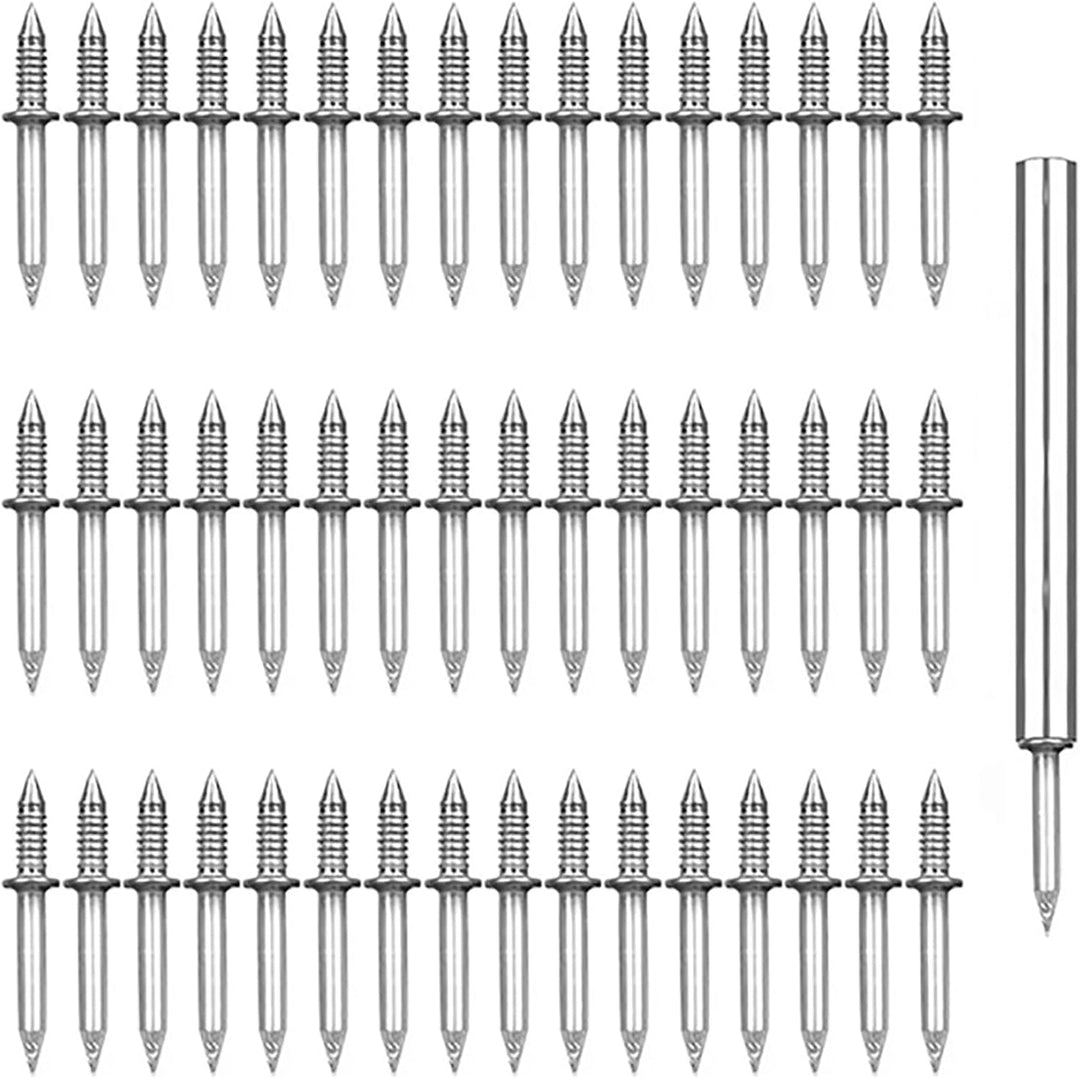 Doppelseitige Ziernägel mit Hülsenwerkzeug - Drill-Free, Hidden-Head Installation