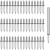 Doppelseitige Ziernägel mit Hülsenwerkzeug - Drill-Free, Hidden-Head Installation