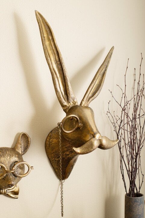 Verspielte Tierkopf-Wanddeko - WallCritters