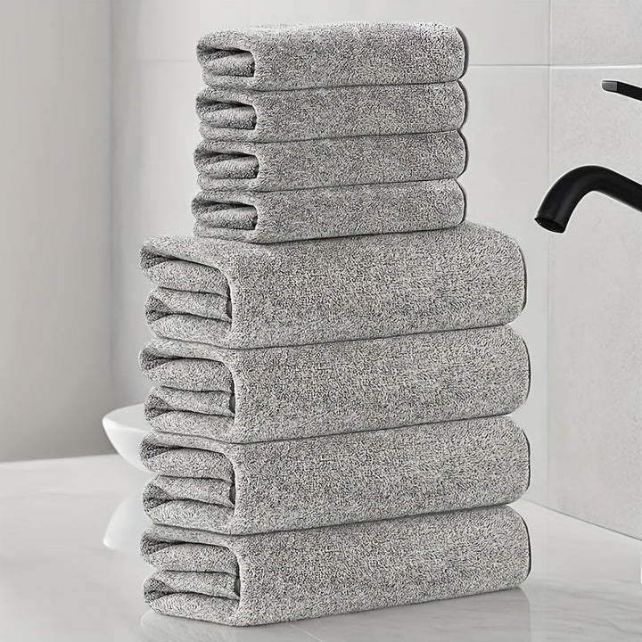 Handtuch-Set aus Korallenvelours – Saugfähig und Schnelltrocknend