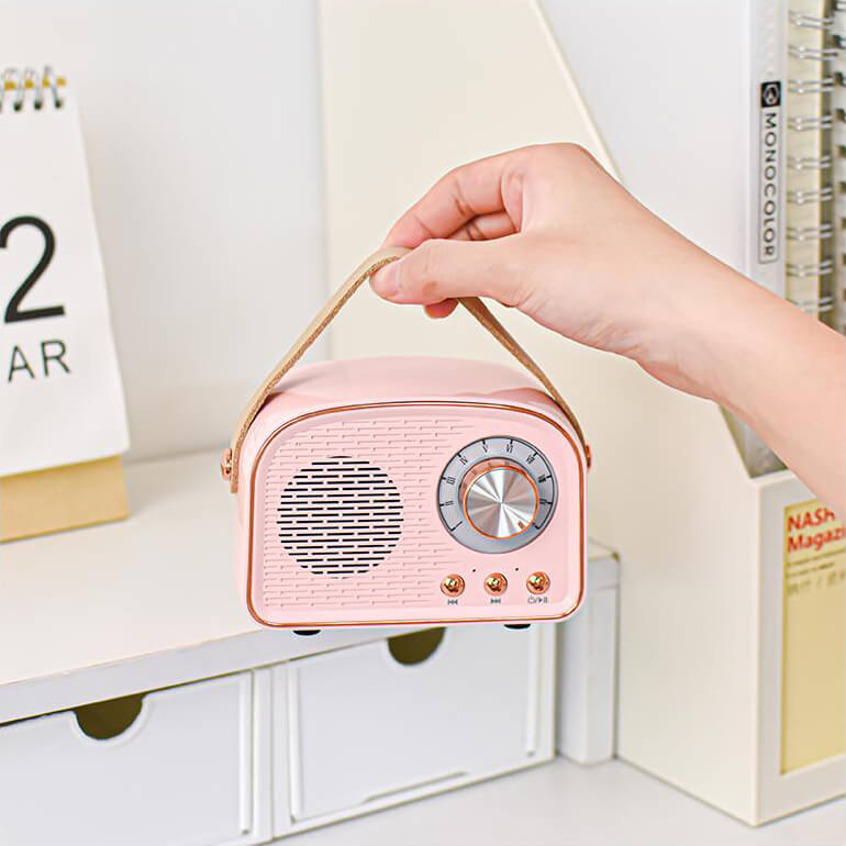 Vintage-Bluetooth-Lautsprecher mit FM-Radio – RetroVibe