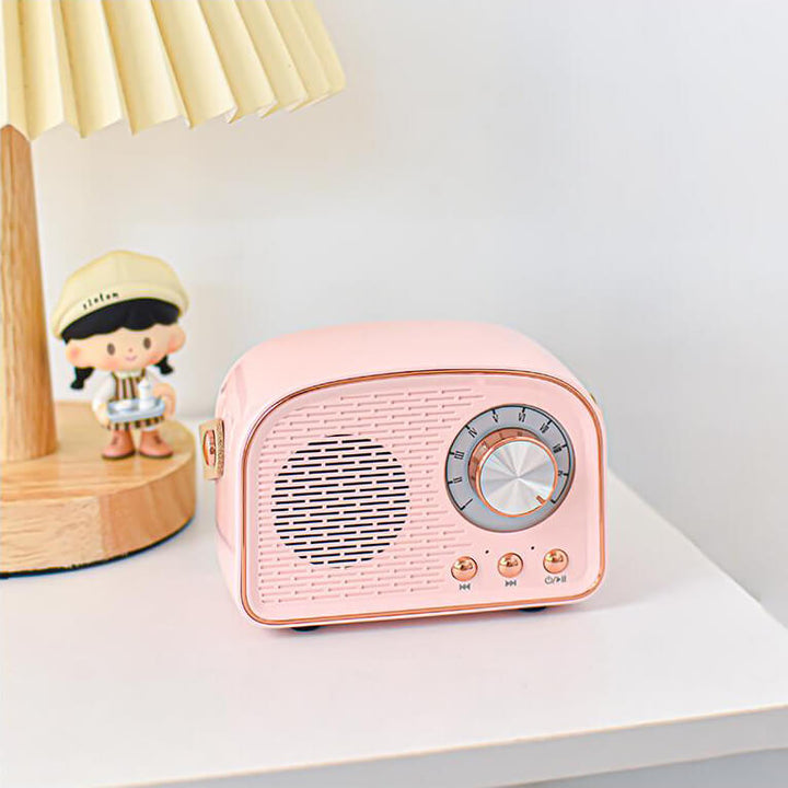 Vintage-Bluetooth-Lautsprecher mit FM-Radio – RetroVibe
