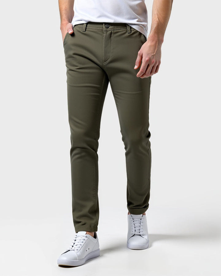 Herren Slim Fit Chino-Hose für den Alltag und das Büro