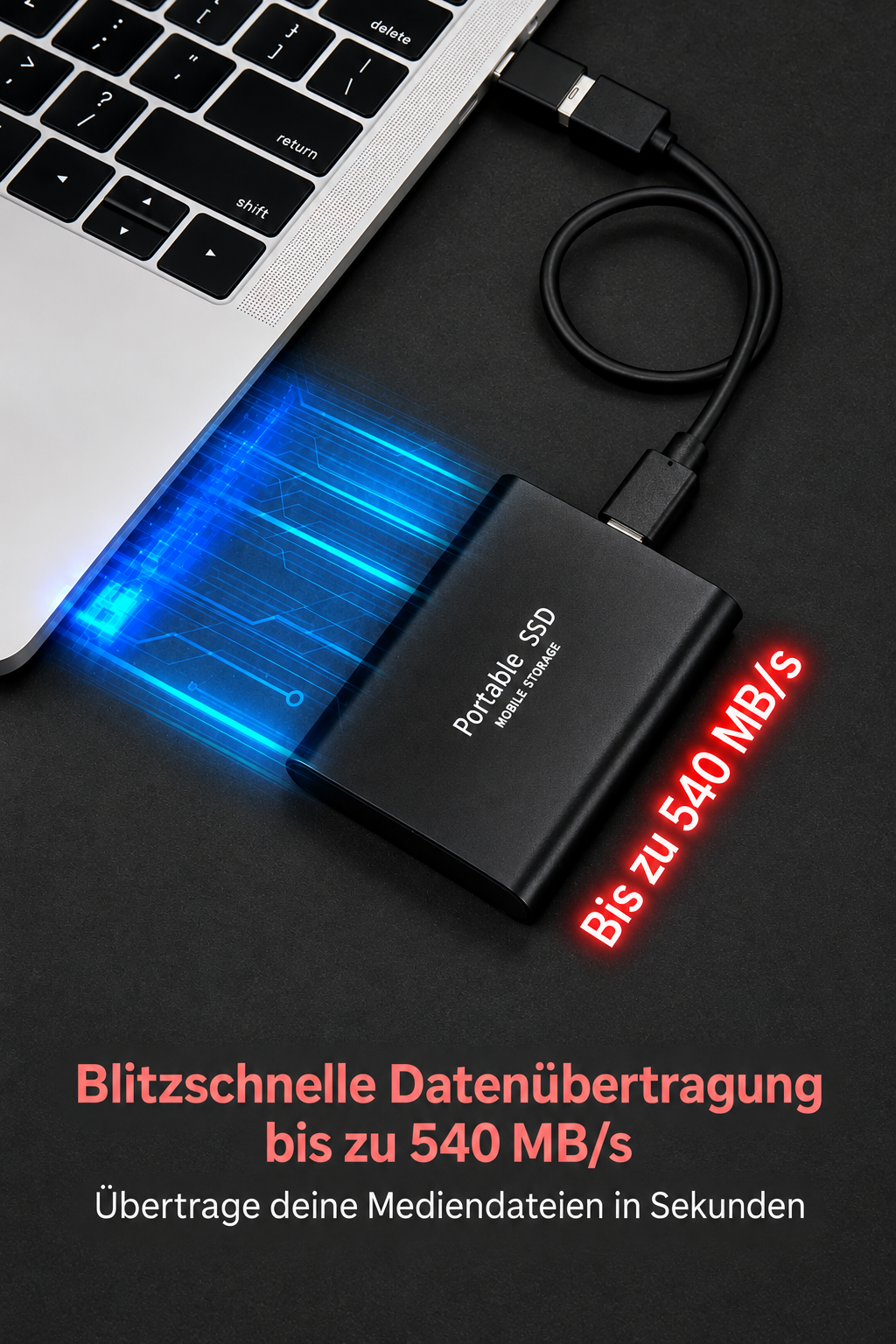 Externe SSD 128 TB - kompaktes, schnelles und tragbares Speichermedium