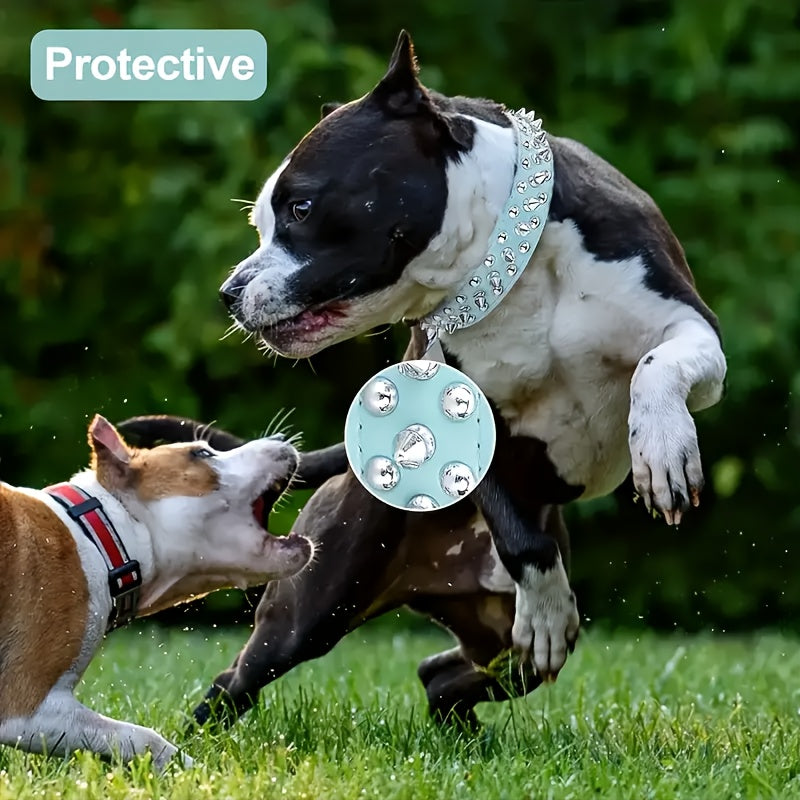 Verstellbares Hundehalsband mit Spikes - Robust und Sicher für Große Hunde