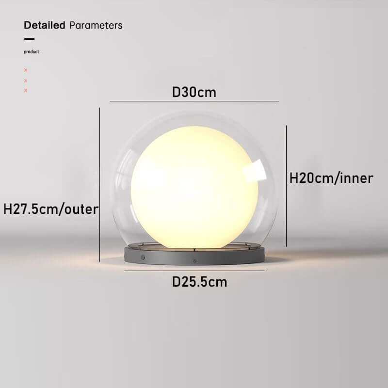 Moderne Außenlampe - Design in Mondform