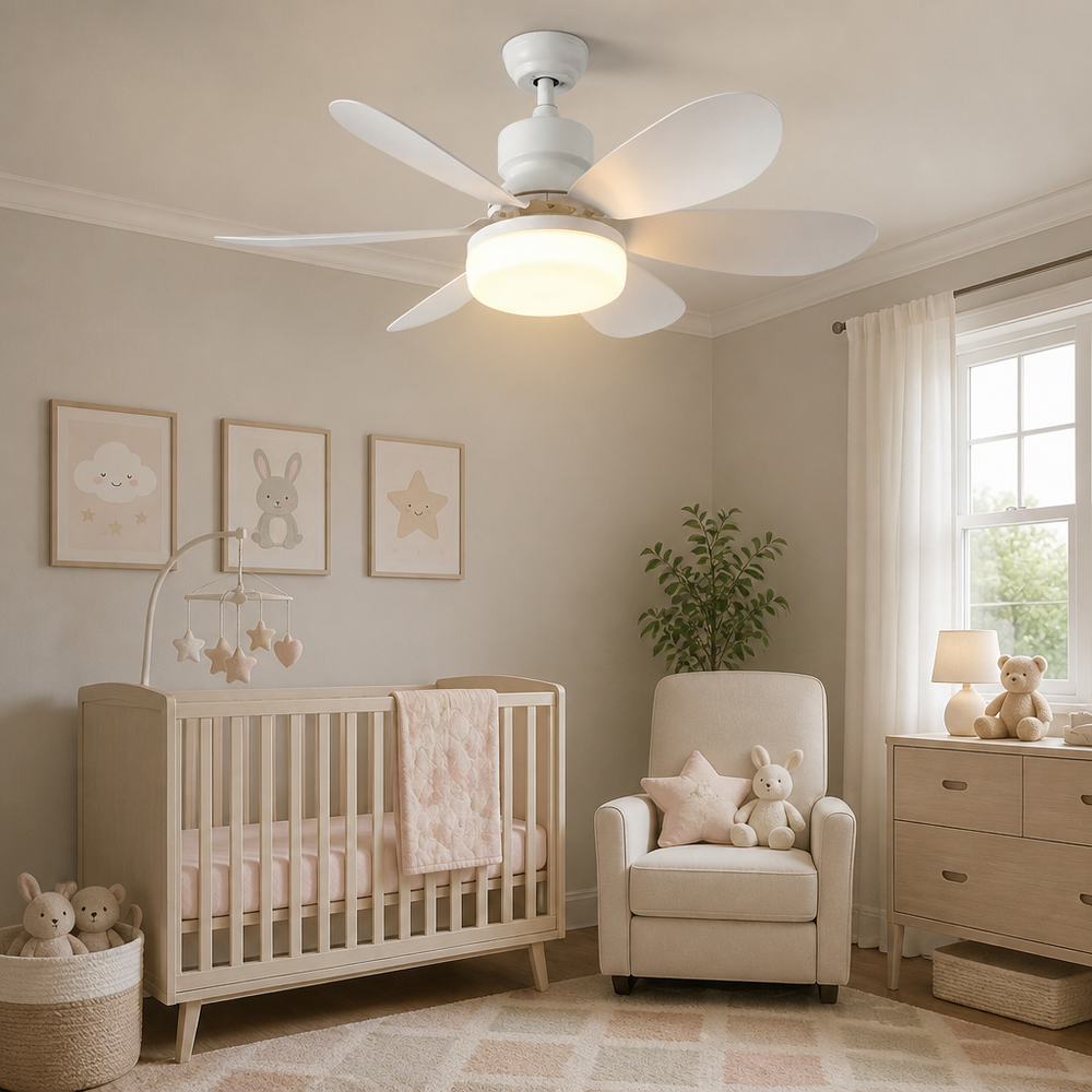 2-in-1 Deckenlampe mit leisem Ventilator – Plafona