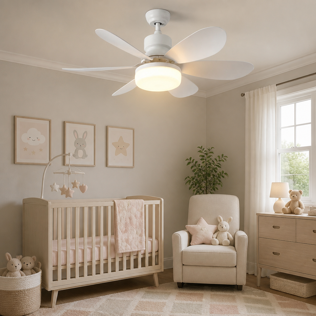 2-in-1 Deckenlampe mit leisem Ventilator – Plafona