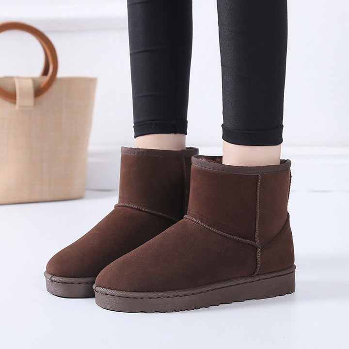 Schneestiefel für Damen mit Kunstfell und rutschfester Gummisohle