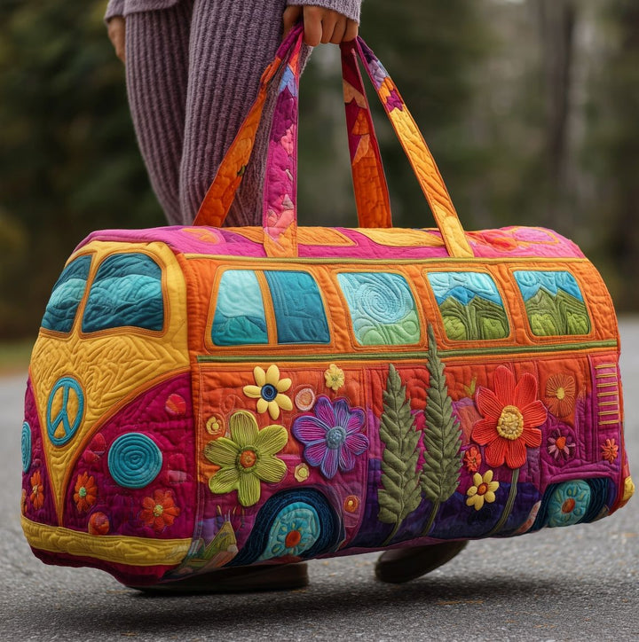 FloraVoyage – Gepolsterte Reisetasche mit Blumenmuster