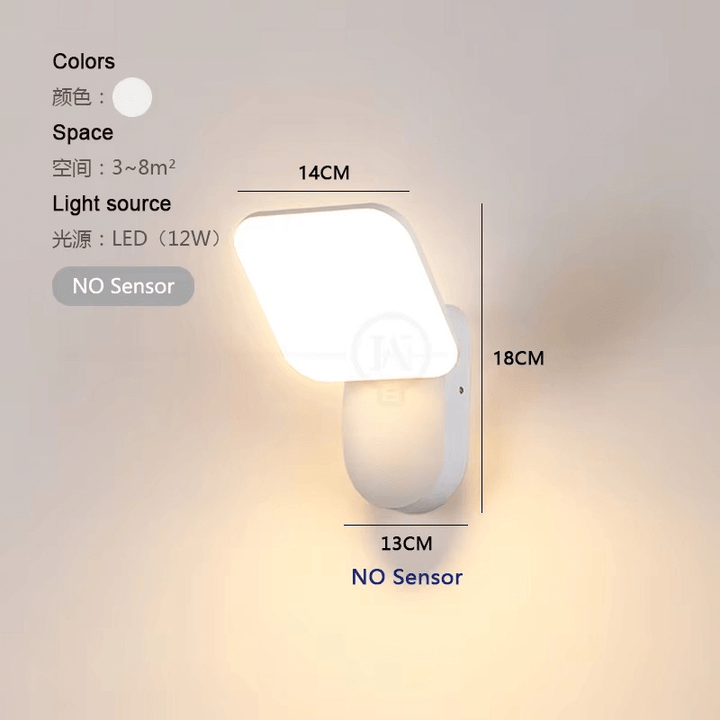 Intelligente LED-Wandleuchte mit Bewegungssensor