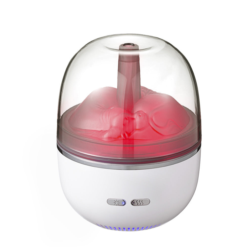 Kleiner Aroma-Diffusor mit Farbverlaufslicht und dichtem Kaltnebel
