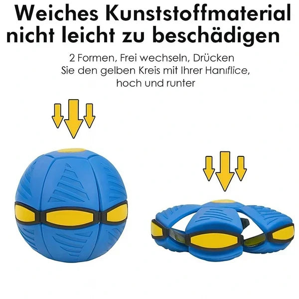 Hundespielzeug | Unzerstörbares 2-in-1-Hundespielzeug | FlitzDisc