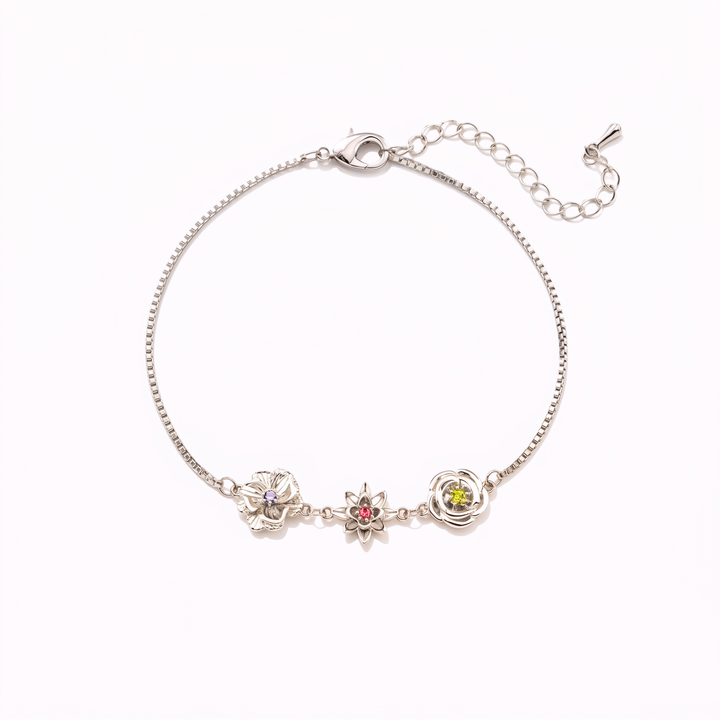 Geburtsblumen-Armband - Eine Blume pro Kind