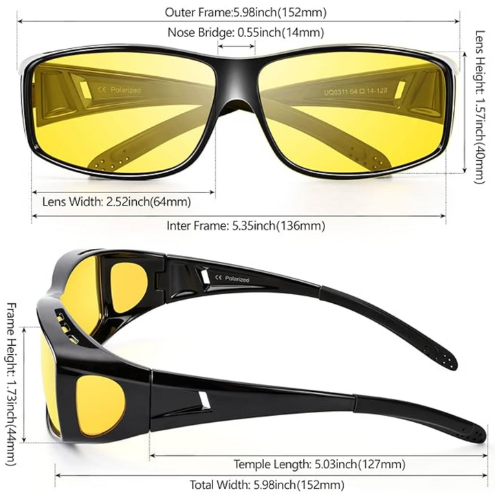 Polarisierte Nachtfahrbrille - Jeremy