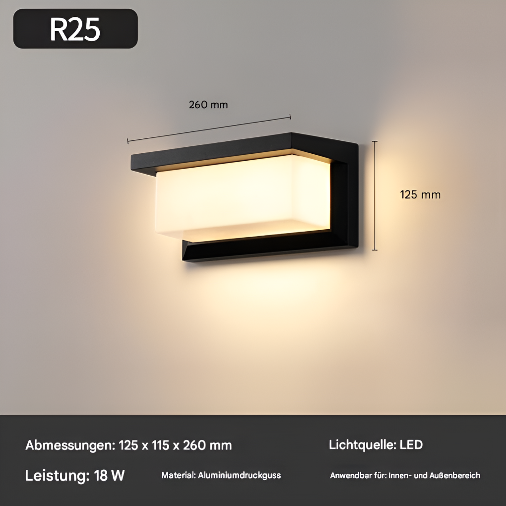 LED-Außenwandleuchte mit Bewegungsmelder