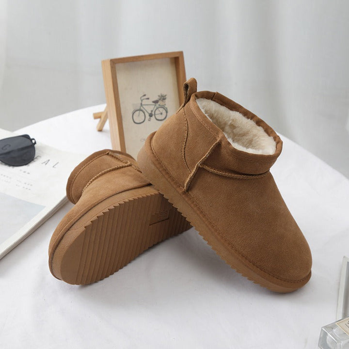 Inoe Wildleder-Winterstiefel | Echtes Schaffell, super warm und weich