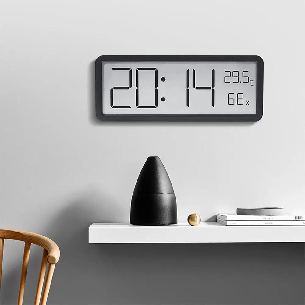 Große Digitale Wanduhr - LED mit Temperatur
