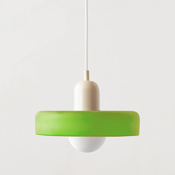 Bunte Hängeleuchte im Bauhaus-Stil - StiloGlas