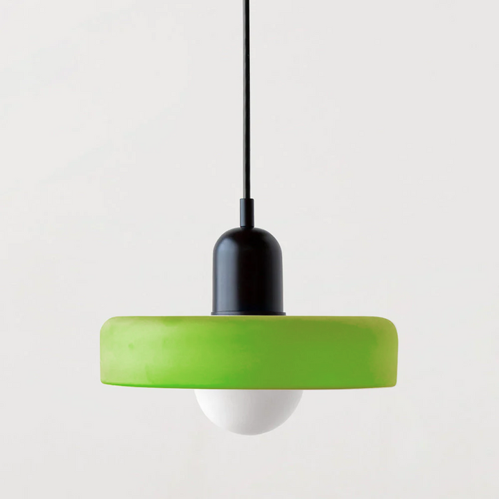 Bunte Hängeleuchte im Bauhaus-Stil - StiloGlas
