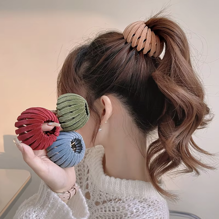 Elegante Vogelnest-Haarspangen - 3er-Set