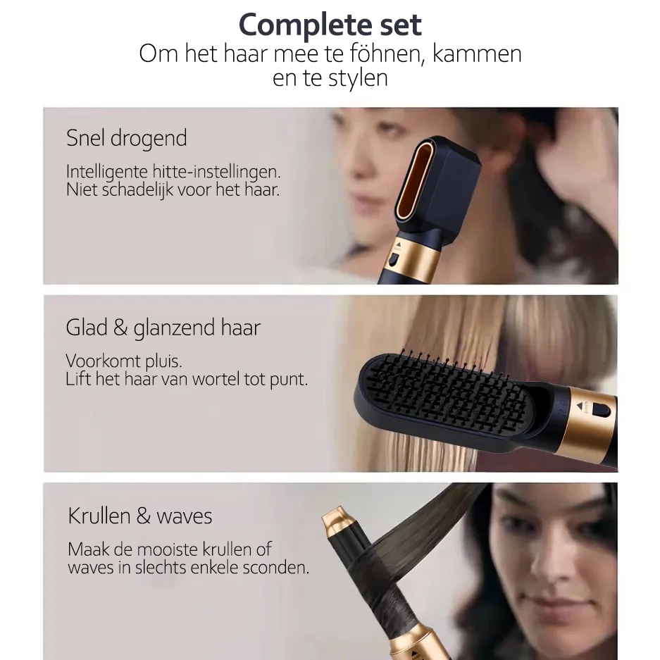 5-in-1 Multifunktions-Haarstyler mit Ionentechnologie - AuraStyle