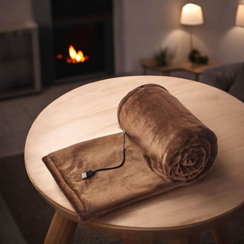 Tragbare USB-Wärmedecke aus Flanell mit drei Stufen
