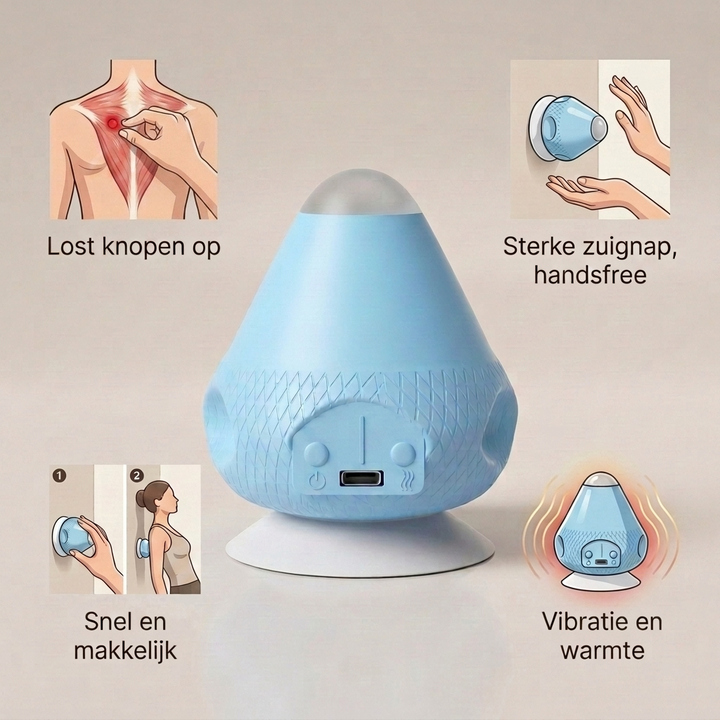 Triggerpunkt-Wandmassagegerät mit Wärme und Vibration
