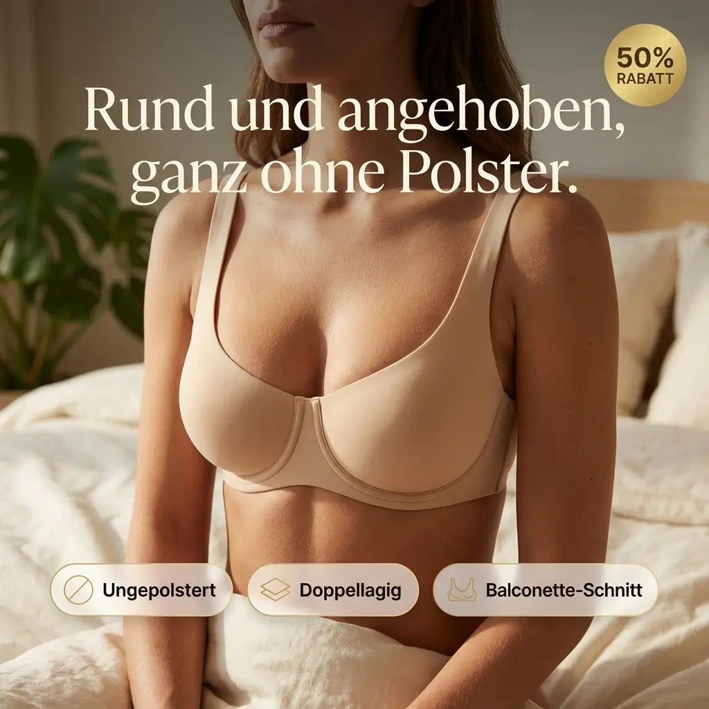 Nahtloser Balconette-BH mit doppellagigen Cups, hebt und formt ohne Polsterung