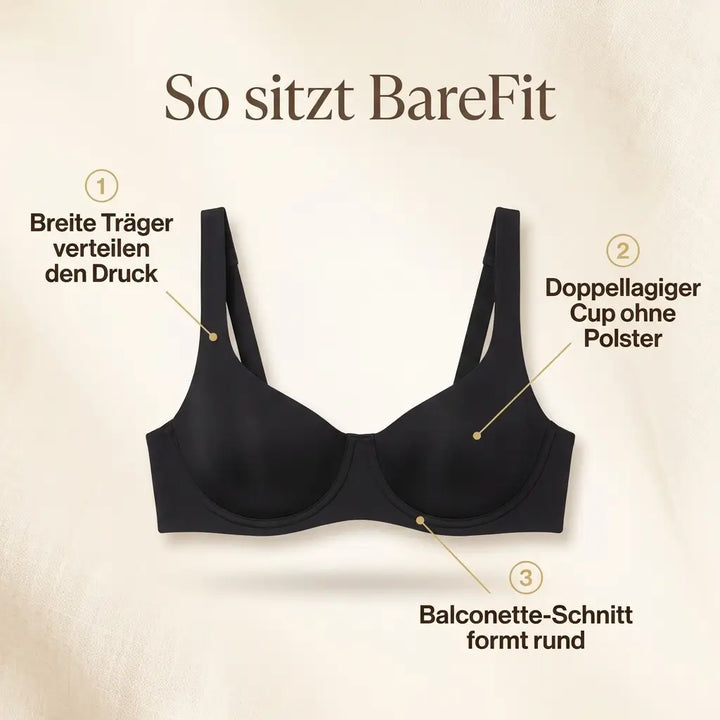 Nahtloser Balconette-BH mit doppellagigen Cups, hebt und formt ohne Polsterung