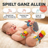 Baby-Hand- und Fußrassel-Socken-Set, 4 Stück, Baumwolle, 0–12 Monate