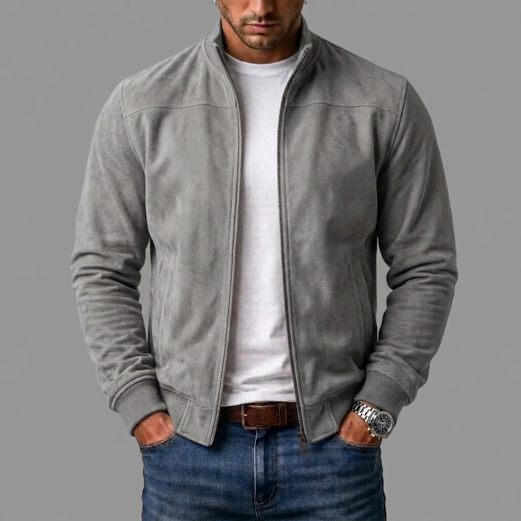 Wildleder-Bomberjacke für Herren