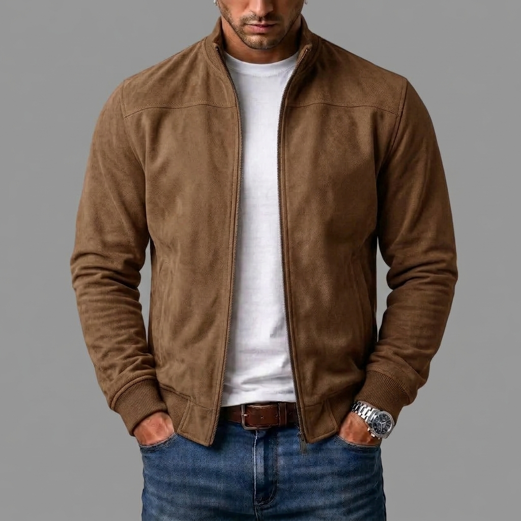 Wildleder-Bomberjacke für Herren