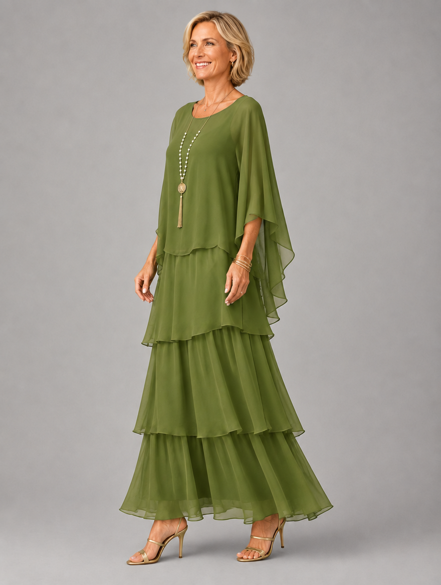 Elegantes, fliessendes Maxikleid