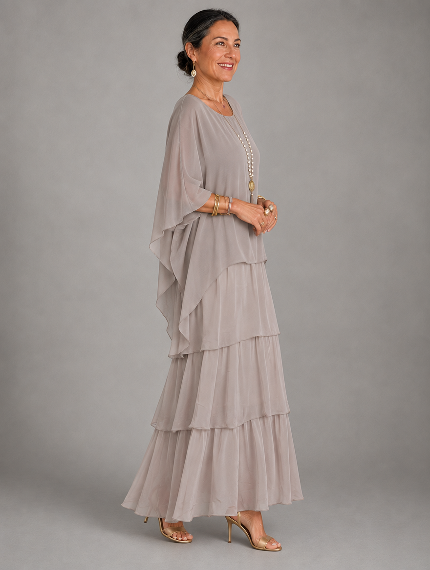 Elegantes, fliessendes Maxikleid