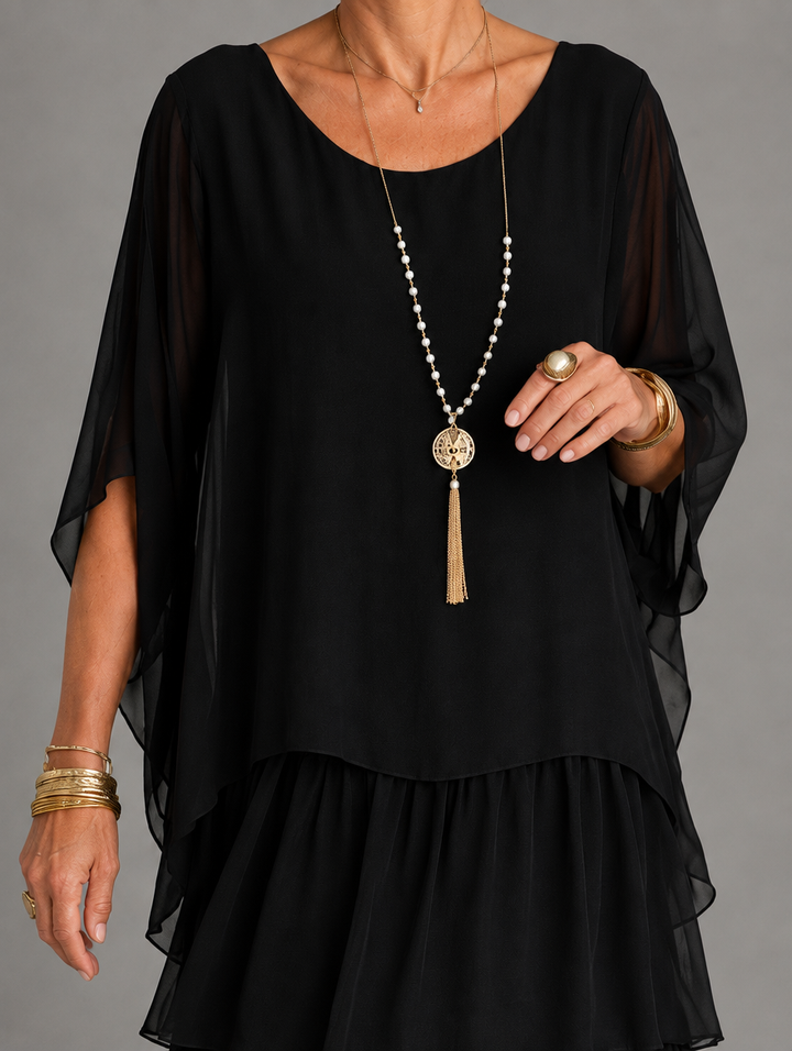 Elegantes, fliessendes Maxikleid