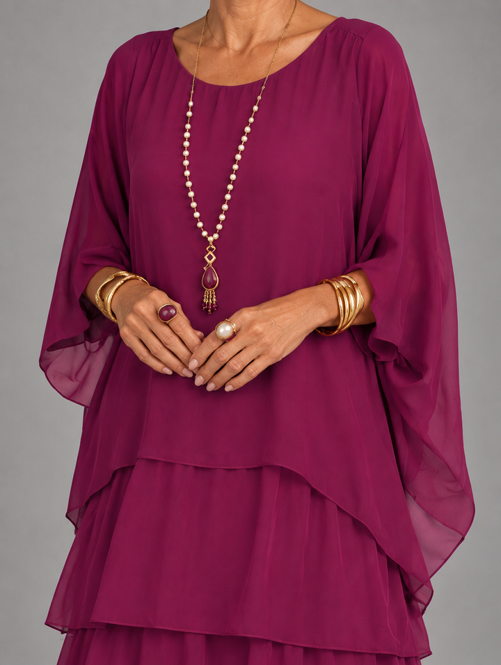 Elegantes, fliessendes Maxikleid