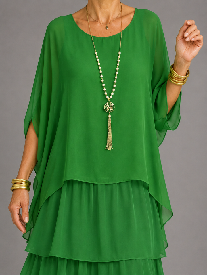 Elegantes, fliessendes Maxikleid